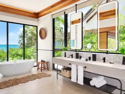 Beach Pool Villa - Two Bedroom Bath - Hilton Maldives Amingiri Resort & Spa