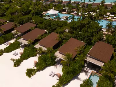 Kuda Villingili Resort Maldives - Beach Villa - Aerial
