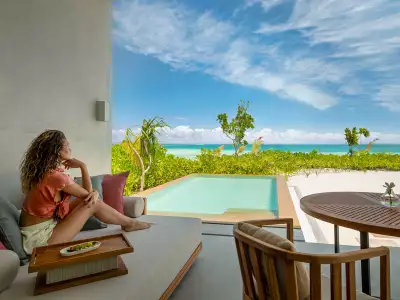 Kuda Villingili Resort Maldives - Beach Villa with Pool - Patio