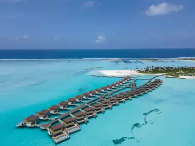 Kuda Villingili Resort Maldives - Water Villa - Aerial