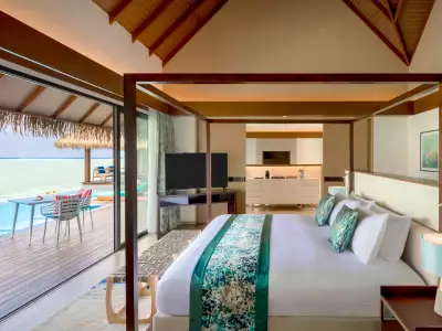 Ocean Pool Suite Bedroom Pullman Maldives Maamutaa