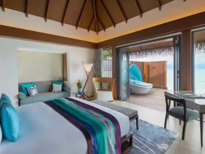 Ocean Villa Bedroom Pullman Maldives Maamutaa