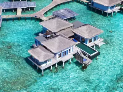 Over Water Residence With Pool - Two Bedroom Aerial Raffles Maldives Meradhoo