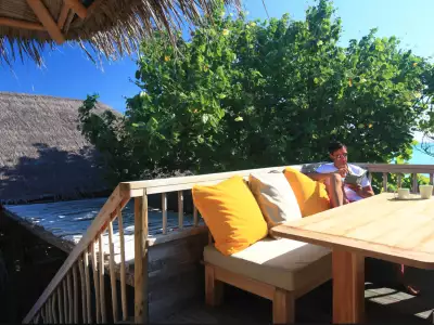 Lagoon Beach Villa with Pool - Two Bedroom Deck Six Senses Laamu