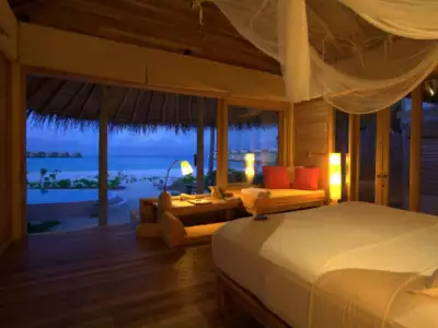 Lagoon Beach Villa with Pool - Two Bedroom Interior Six Senses Laamu