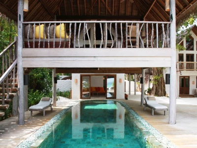 Villa 02 - Three Bedroom Sunrise Retreat with Pool Exterior - Soneva Fushi