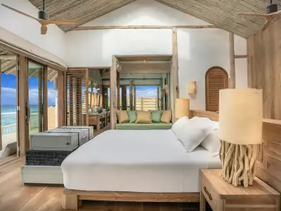 One Bedroom - Water Retreat with Slide Bedroom - Soneva Fushi