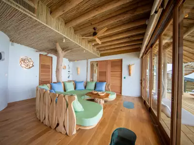 Two Bedroom - Water Retreat with Slide Interior - Soneva Fushi