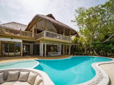 Villa 5 - Three Bedroom Beach Retreat with Pool Exterior - Soneva Fushi