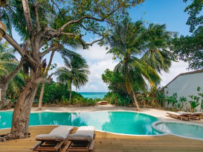 Villa 19 - Three Bedroom Beach Retreat with Pool Exterior - Soneva Fushi