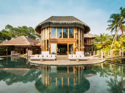 Villa 41 - Three Bedroom Beach Residence with Pool Exterior - Soneva Fushi