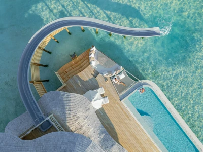 Soneva Jani - One Bedroom Water Reserve With Slide - Aerial
