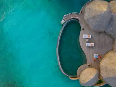 Ocean Residence With Pool Aerial The Nautilus Maldives