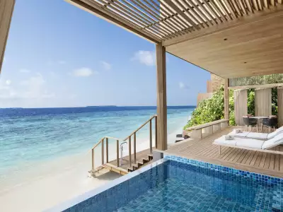 Beach Villa with Pool - Two Bedroom Exterior St. Regis Maldives Vommuli