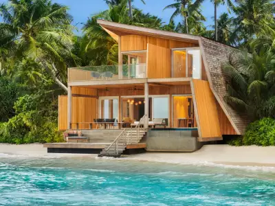 Beach Villa with Pool - Two Bedroom Exterior St. Regis Maldives Vommuli