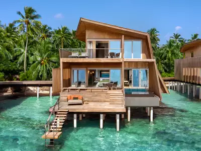 Sunset Overwater Villa with Pool - Two Bedroom Exterior The. St. Regis Maldives Vommuli