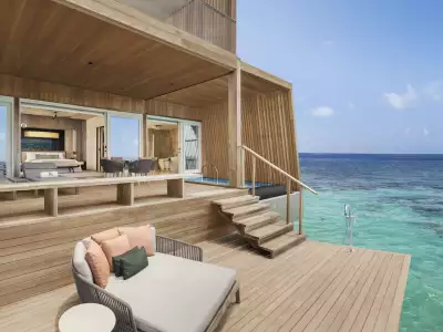 Sunset Overwater Villa with Pool - Two Bedroom Deck The. St. Regis Maldives Vommuli