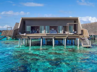 St Regis Overwater Suite with Pool Exterior The. St. Regis Maldives Vommuli