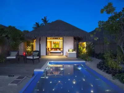Beach Villa With Pool Exterior Velassaru Maldives