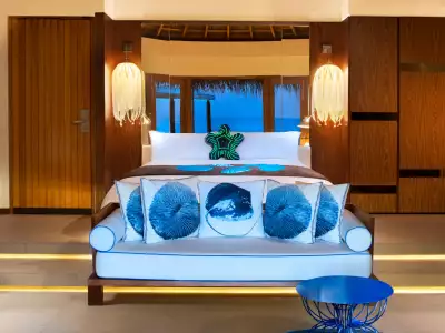 Fabulous Overwater Villa with Pool Interior W Maldives
