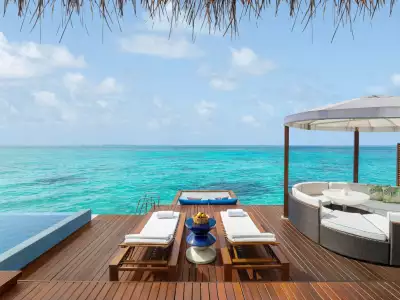 Spectacular Overwater Villa With Pool Deck W Maldives