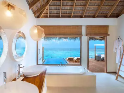 Spectacular Overwater Villa With Pool Bath W Maldives