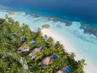 Wonderful Beach Oasis Villa With Pool Aerial W Maldives