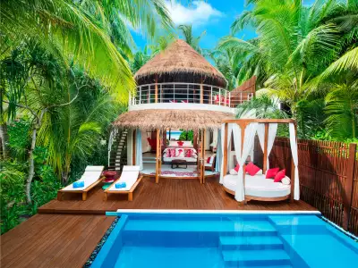 Wonderful Beach Oasis Villa With Pool Exterior W Maldives