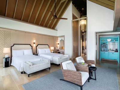 Waldorf Astoria Maldives Ithaafushi Two Bedroom Over Water Villa With Pool Twin Bedroom
