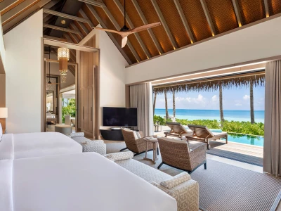 Waldorf Astoria Maldives Ithaafushi Beach Pool Villa Twin Room