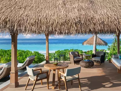 Waldorf Astoria Maldives Ithaafushi Beach Pool Villa Sundeck