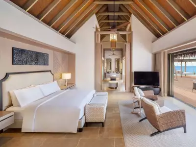 Waldorf Astoria Maldives Ithaafushi Grand Reef Villa With Pool Bedroom