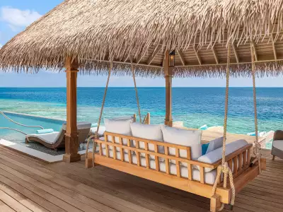 Over Water Pool Villa Maldivian Swing Waldorf Astoria Maldives Ithaafushi