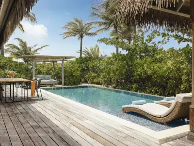 Waldorf Astoria Maldives Ithaafushi Beach Pool Villa