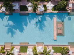 Kuda Villingili Resort Maldives - Pool Aerial