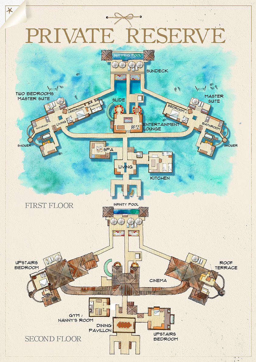 Gili Lankan Fushi Private Reserve Floor Plan