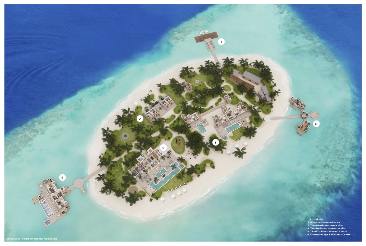 Ithaafushi Private Island Floor Plan